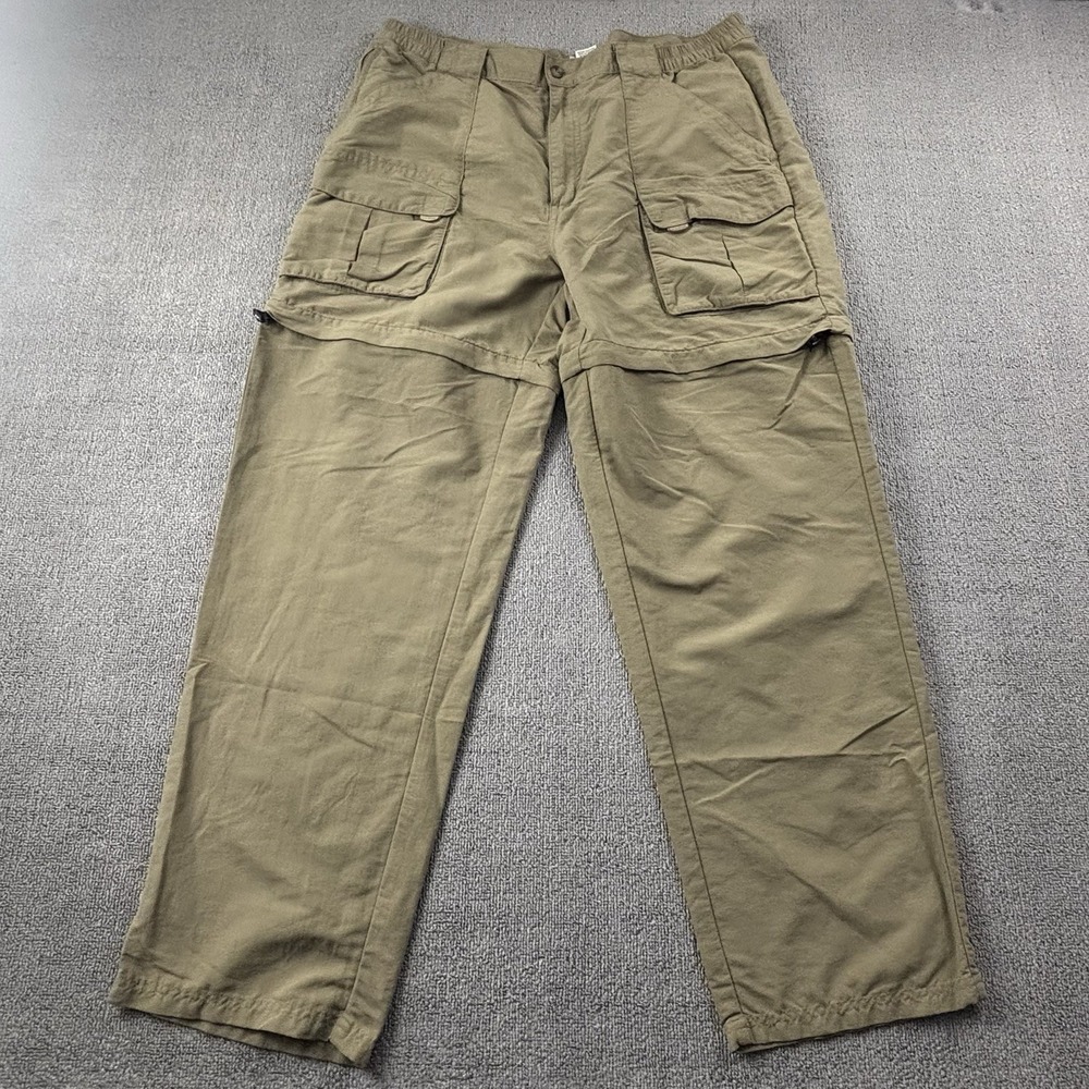 LL Bean Pants Adult Size Large Brown Tan Active Outdoor Casual Men's